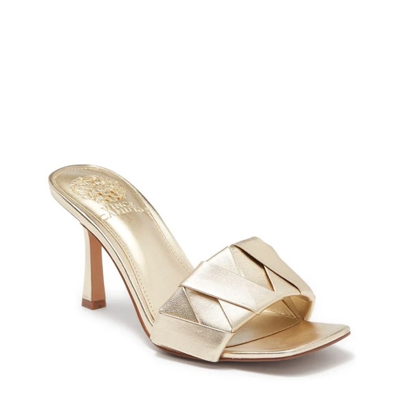 Vince Camuto Endonta Pintucked Braided Heeled Sandal - Picture 1 of 8